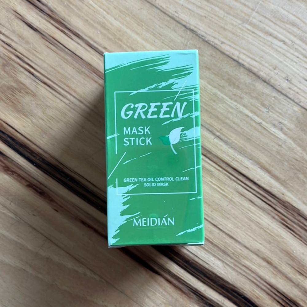 Green tea mask stick! Use many times, smells great and cleans pores!